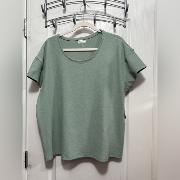 Tommy John Womens Waffle Lounge Tee lily pad green women’s XL shirt NWT $68.00 - Picture 1 of 15